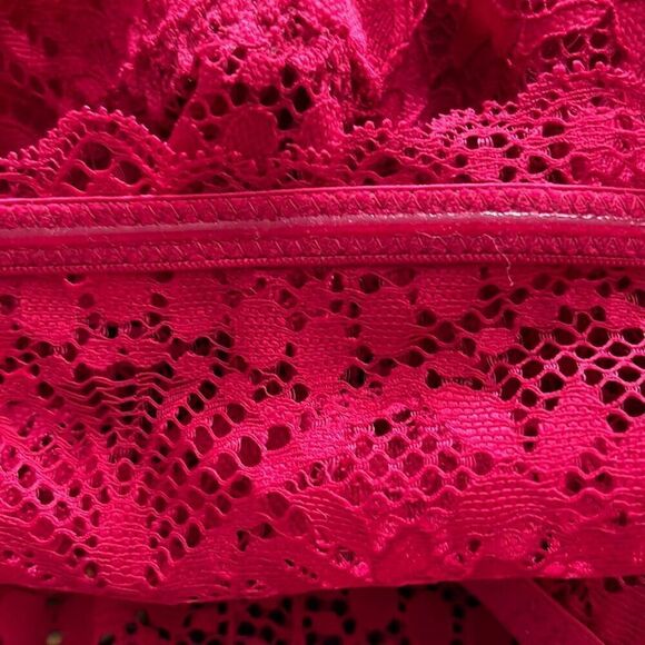 Intimately Free People Women's M Strapless Lace Bandeau Bralette Burgundy Red - Picture 11 of 12